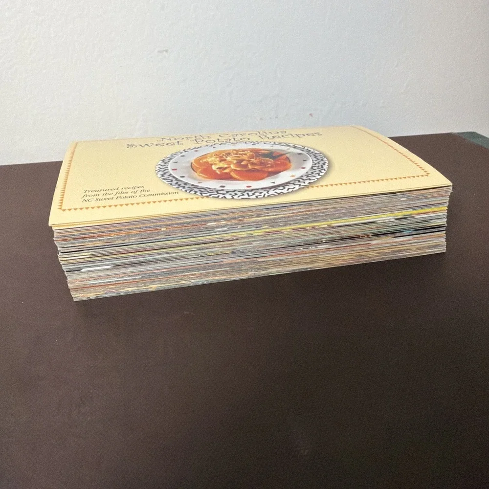 Vintage Recipe Cards Lot North Carolina Sweet Potato Recipes 80 Pack Cooking